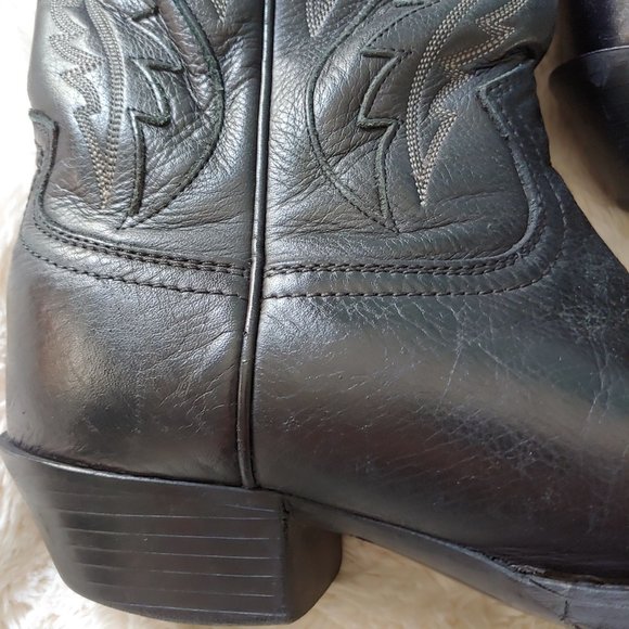Ariat Men’s Black Deertan Legend Phoenix Boots squar toe 10010938 size 9EEE main image 10